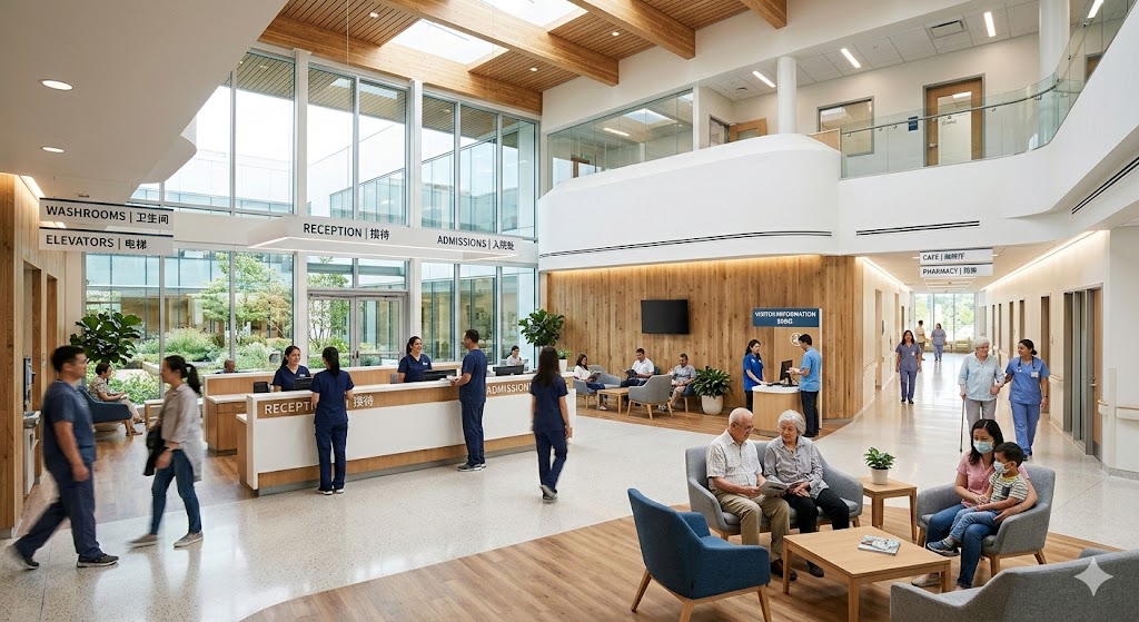 Interior design 3D rendering example